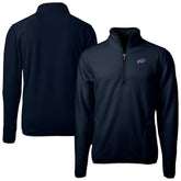 Buffalo Bills Cutter & Buck Big & Tall Cascade Eco Fleece Quarter-Zip Jacket | NFL Outlet