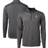 Detroit Lions Cutter & Buck Big & Tall Virtue Eco Pique Micro Stripe Tri-Blend Quarter-Zip Jacket | NFL US