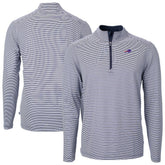 Buffalo Bills Cutter & Buck Big & Tall Virtue Eco Pique Micro Stripe Tri-Blend Quarter-Zip Jacket | NFL Outlet