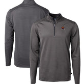 Washington Commanders Cutter & Buck Big & Tall Virtue Eco Pique Micro Stripe Tri-Blend Quarter-Zip Jacket | NFL New