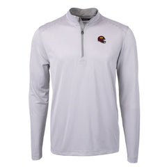 Washington Commanders Cutter & Buck Big & Tall Virtue Eco Pique Micro Stripe Tri-Blend Quarter-Zip Jacket | NFL New