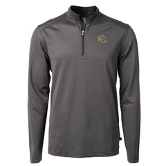 San Francisco 49ers Cutter & Buck Big & Tall Virtue Eco Pique Micro Stripe Tri-Blend Quarter-Zip Jacket | NFL Discount