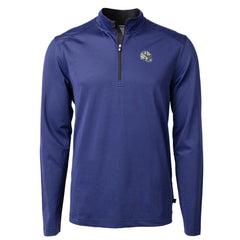 Indianapolis Colts Cutter & Buck Big & Tall Virtue Eco Pique Micro Stripe Tri-Blend Quarter-Zip Jacket | NFL Sale