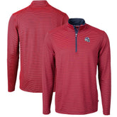Buffalo Bills Cutter & Buck Big & Tall Virtue Eco Pique Micro Stripe Tri-Blend Quarter-Zip Jacket | NFL Outlet
