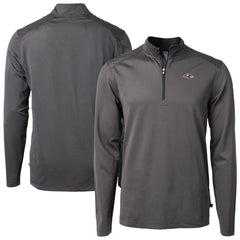 Baltimore Ravens Cutter & Buck Big & Tall Virtue Eco Pique Micro Stripe Tri-Blend Quarter-Zip Jacket | NFL Near me