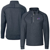 Buffalo Bills Cutter & Buck Big & Tall Mainsail Sweater-Knit Half-Zip Jacket | NFL Sale