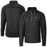 Buffalo Bills Cutter & Buck Big & Tall Mainsail Sweater-Knit Half-Zip Jacket | NFL Sale