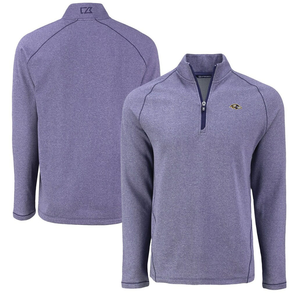 Baltimore Ravens Cutter & Buck Peshastin Eco Fleece Tri-Blend Raglan Recycled Quarter-Zip Jacket | NFL Near me