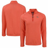 Denver Broncos Cutter & Buck Peshastin Eco Fleece Tri-Blend Raglan Recycled Quarter-Zip Jacket | NFL Outlet