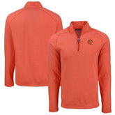 Cincinnati Bengals Cutter & Buck Peshastin Eco Fleece Tri-Blend Raglan Recycled Quarter-Zip Jacket | NFL Outlet