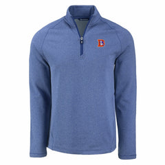 Denver Broncos Cutter & Buck Peshastin Eco Fleece Tri-Blend Raglan Recycled Quarter-Zip Jacket | NFL New
