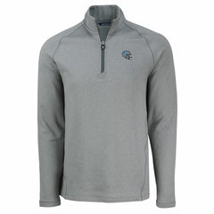 Detroit Lions Cutter & Buck Peshastin Eco Fleece Tri-Blend Raglan Recycled Quarter-Zip Jacket | NFL Online