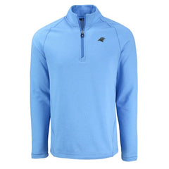 Carolina Panthers Cutter & Buck Peshastin Eco Fleece Tri-Blend Raglan Recycled Quarter-Zip Jacket | NFL Discount