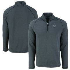 Indianapolis Colts Cutter & Buck Peshastin Eco Fleece Tri-Blend Raglan Recycled Quarter-Zip Jacket | NFL Outlet