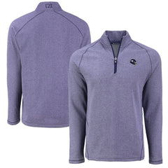 Minnesota Vikings Cutter & Buck Peshastin Eco Fleece Tri-Blend Raglan Recycled Quarter-Zip Jacket | NFL Discount