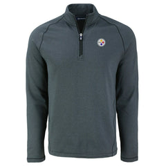 Pittsburgh Steelers Cutter & Buck Peshastin Eco Fleece Tri-Blend Raglan Recycled Quarter-Zip Jacket | NFL Near me