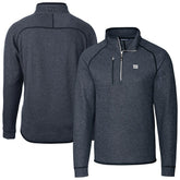 New York Giants Cutter & Buck Big & Tall Mainsail Sweater-Knit Raglan Half-Zip Jacket | NFL Online