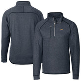 Los Angeles Chargers Cutter & Buck Big & Tall Mainsail Sweater-Knit Raglan Half-Zip Jacket | NFL US