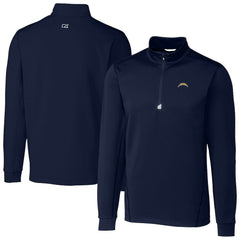 Los Angeles Chargers Cutter & Buck Big & Tall Traverse Stretch Quarter-Zip Top | NFL Sale