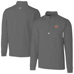 Chicago Bears Cutter & Buck Big & Tall Traverse Stretch Quarter-Zip Top | NFL Online