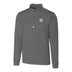 Pittsburgh Steelers Cutter & Buck Big & Tall Traverse Stretch Quarter-Zip Top | NFL Outlet