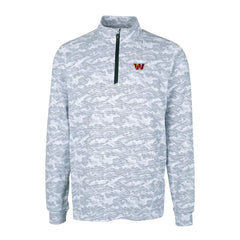 Washington Commanders Cutter & Buck Big & Tall Traverse Eco Camo Tri-Blend DryTec Quarter-Zip Jacket | NFL Outlet