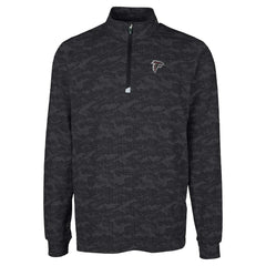 Atlanta Falcons Cutter & Buck Big & Tall Traverse Eco Camo Tri-Blend DryTec Quarter-Zip Jacket | NFL Hot