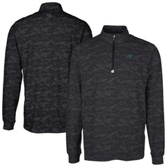Carolina Panthers Cutter & Buck Big & Tall Traverse Eco Camo Tri-Blend DryTec Quarter-Zip Jacket | NFL On sale