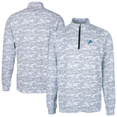 Detroit Lions Cutter & Buck Big & Tall Traverse Eco Camo Tri-Blend DryTec Quarter-Zip Jacket | NFL New