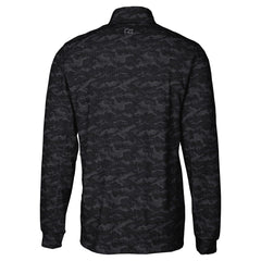 Detroit Lions Cutter & Buck Big & Tall Traverse Eco Camo Tri-Blend DryTec Quarter-Zip Jacket | NFL Outlet