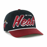 Black/Red Miami Heat '47 Dropshadow Rope Hitch Adjustable Hat | NBA