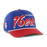 Royal/Red Philadelphia 76ers '47 Dropshadow Rope Hitch Adjustable Hat | NBA
