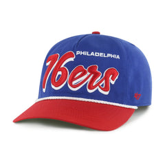 Royal/Red Philadelphia 76ers '47 Dropshadow Rope Hitch Adjustable Hat | NBA