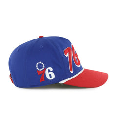 Royal/Red Philadelphia 76ers '47 Dropshadow Rope Hitch Adjustable Hat | NBA