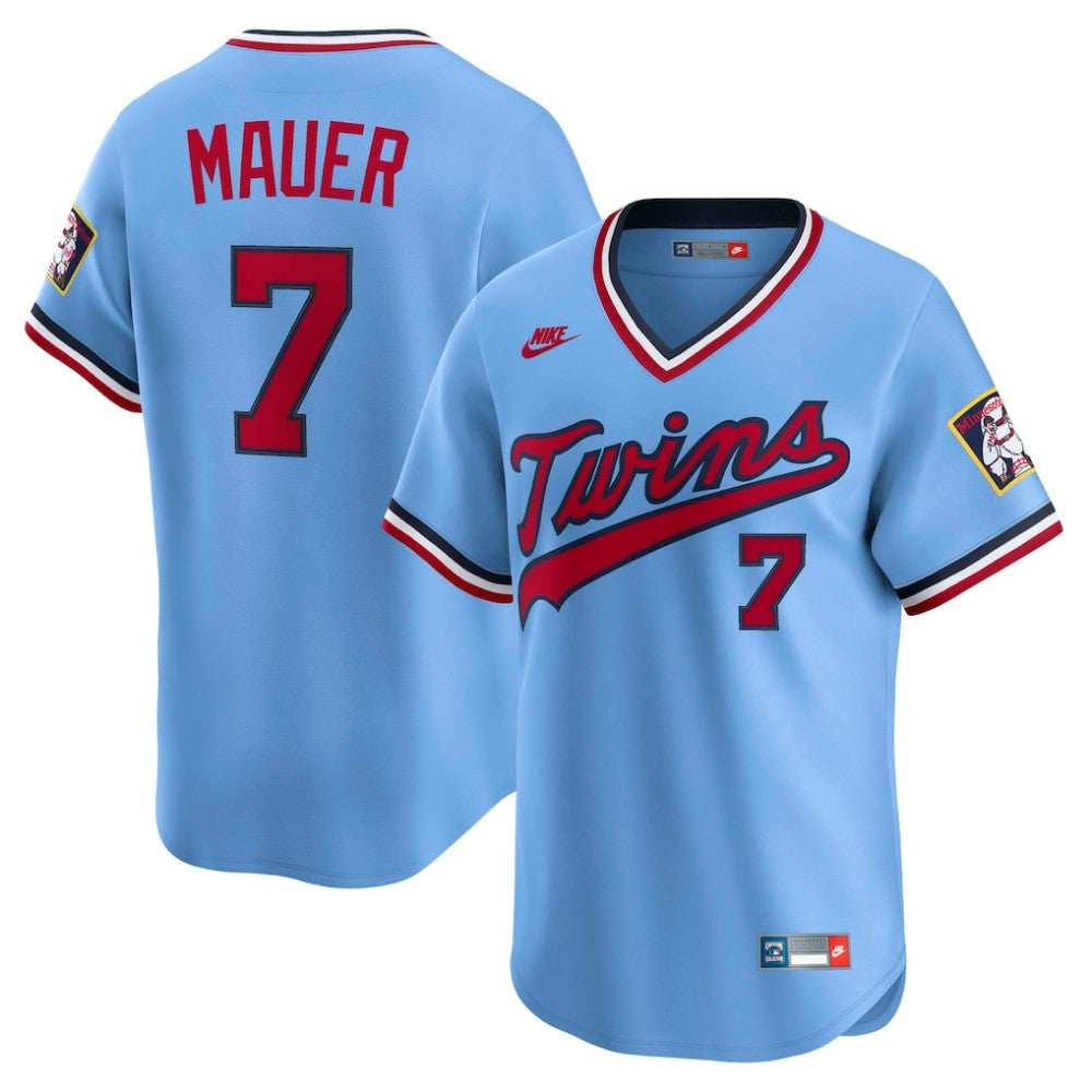 Joe Mauer Minnesota Twins Nike Throwback Cooperstown Collection Limited Jersey - MLB Jerseys
