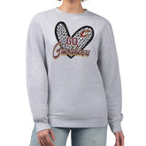 Heather Gray Cleveland Cavaliers G-III 4Her by Carl Banks Women's Leopard Heart Fleece Pullover Sweatshirt sale | NBA