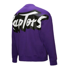 Purple Toronto Raptors Hardwood Classics There & Back 2.0 Vintage Pullover Sweatshirt | NBA