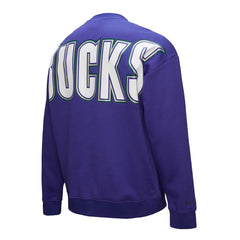 Purple Milwaukee Bucks Hardwood Classics There & Back 2.0 Vintage Pullover Sweatshirt | NBA