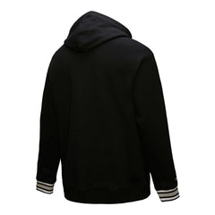 Black Sacramento Kings Chainstitch Applique Vintage Heavyweight Pullover Hoodie | NBA