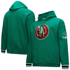 Kelly Green Boston Celtics Chainstitch Applique Vintage Heavyweight Pullover Hoodie | NBA