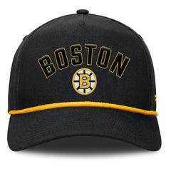 Boston Bruins Fanatics Decades Collection A-Frame Rope Adjustable Hat - NHL Hats