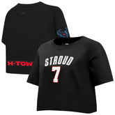 Houston Texans C.J. Stroud Pro Standard Women's Player Name & Number Cropped Boxy T-Shirt | NFL New