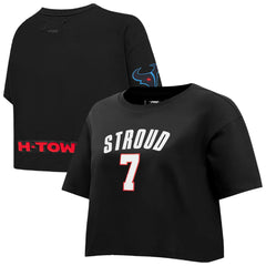 Houston Texans C.J. Stroud Pro Standard Women's Player Name & Number Cropped Boxy T-Shirt | NFL New