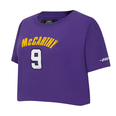 Minnesota Vikings J.J. McCarthy Pro Standard Women's Player Name & Number Cropped Boxy T-Shirt | NFL On sale