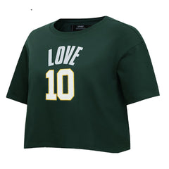 Green Bay Packers Jordan Love Pro Standard Women's Player Name & Number Cropped Boxy T-Shirt | NFL Hot