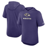 Baltimore Ravens Lockup Tri-Blend Hoodie T-Shirt | NFL New