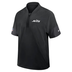 New York Jets Sideline Short Sleeve Quarter-Zip Dri-FIT Coach Jacket | NFL Hot