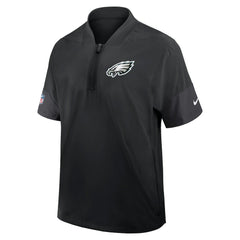 Philadelphia Eagles Sideline Short Sleeve Quarter-Zip Dri-FIT Coach Jacket | NFL On sale