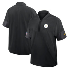 Pittsburgh Steelers Sideline Short Sleeve Quarter-Zip Dri-FIT Coach Jacket | NFL On sale
