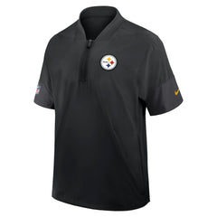 Pittsburgh Steelers Sideline Short Sleeve Quarter-Zip Dri-FIT Coach Jacket | NFL On sale